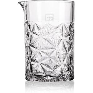 imageVacu Vin Stainless Steel Japanese Jigger  Perfect for Bartending for Mixologists and Home Bar Enthusiasts  Dishwasher SafeMixing Glass