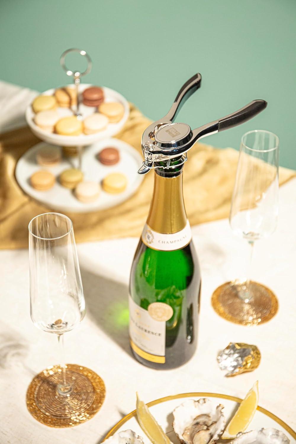 imageVacu Vin Champagne Bottle Opener Stainless SteelChampagne Opener Basic