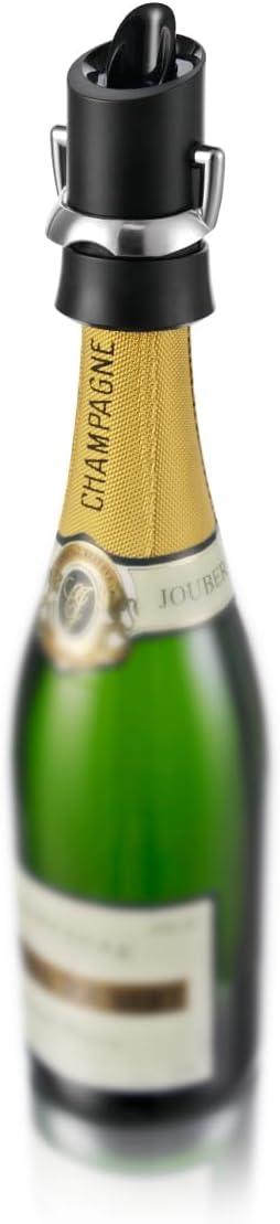 imageVacu Vin Premium Champagne Bottle Stopper ampamp Server  Preserve Bubbles for Up to a Week with Airtight Seal  Easy To Use No Spill ampamp NonDrip Pouring  Kitchen Bar Counter EssentialsBlack