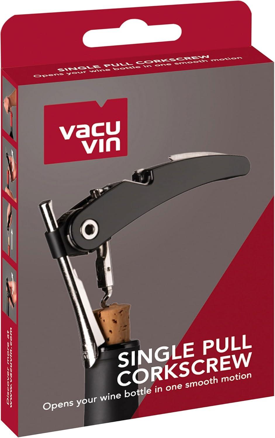 imageVacu Vin Pull Corkscrew Unique BlackBlack