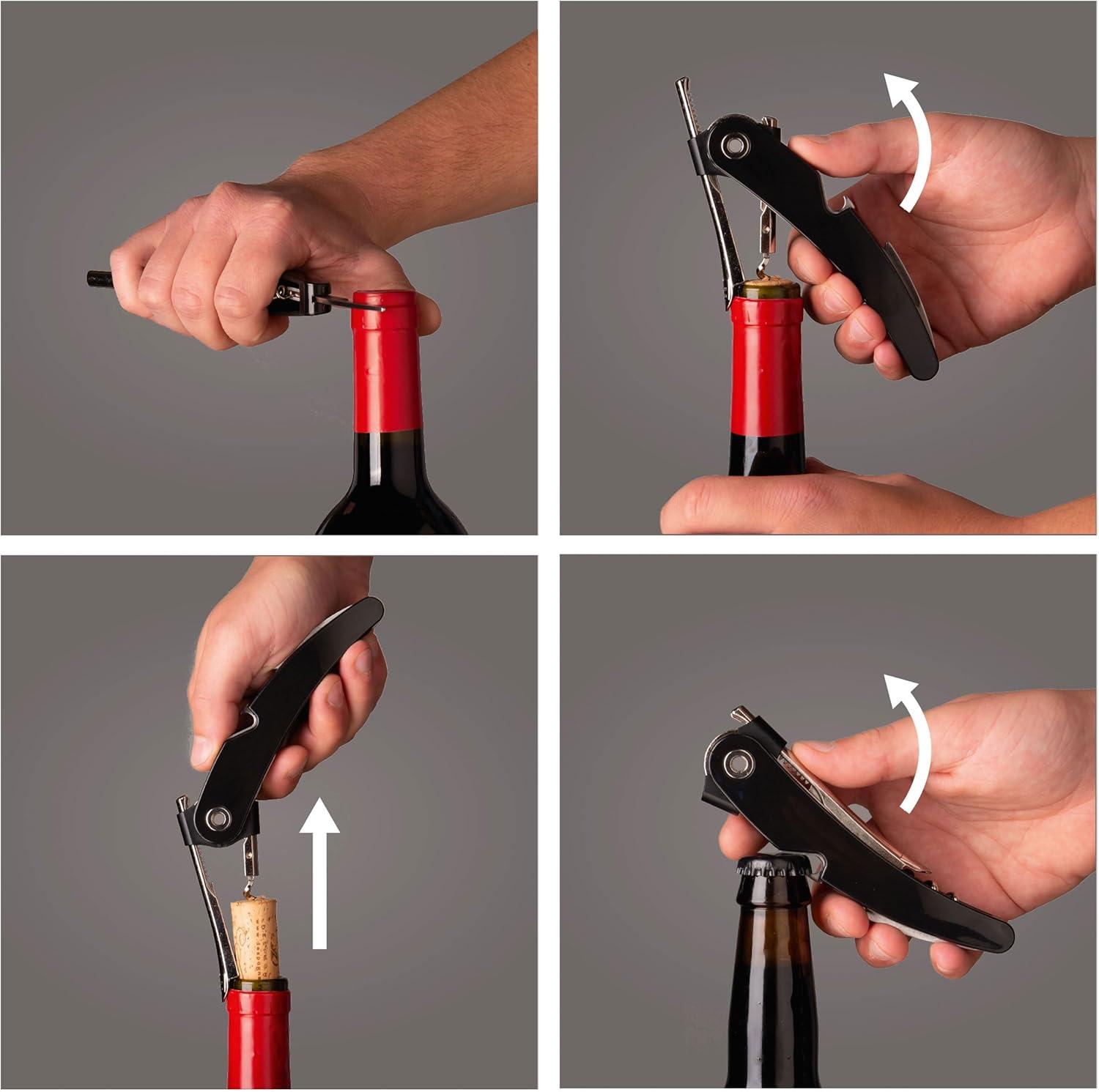 imageVacu Vin Pull Corkscrew Unique BlackBlack