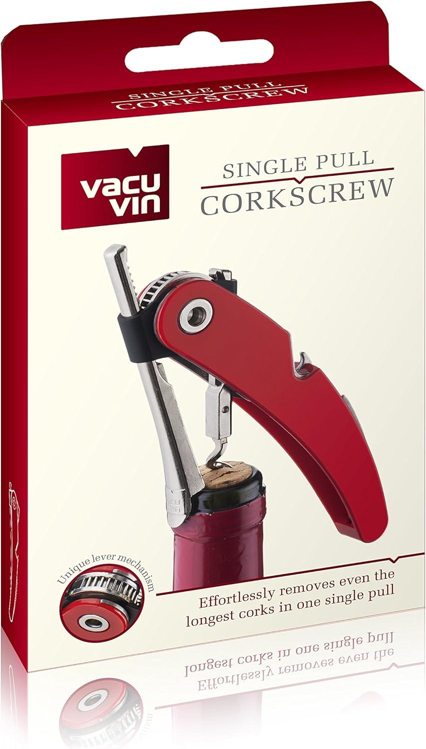 imageVacu Vin Pull Corkscrew Unique BlackRed