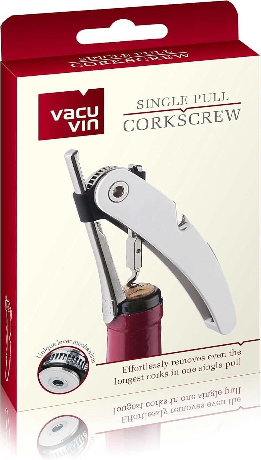 imageVacu Vin Pull Corkscrew Unique BlackWhite
