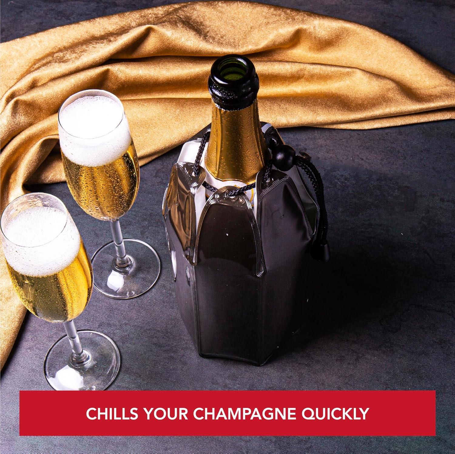 imageVacu Vin Rapid Ice Champagne Cooler  BottleBlack