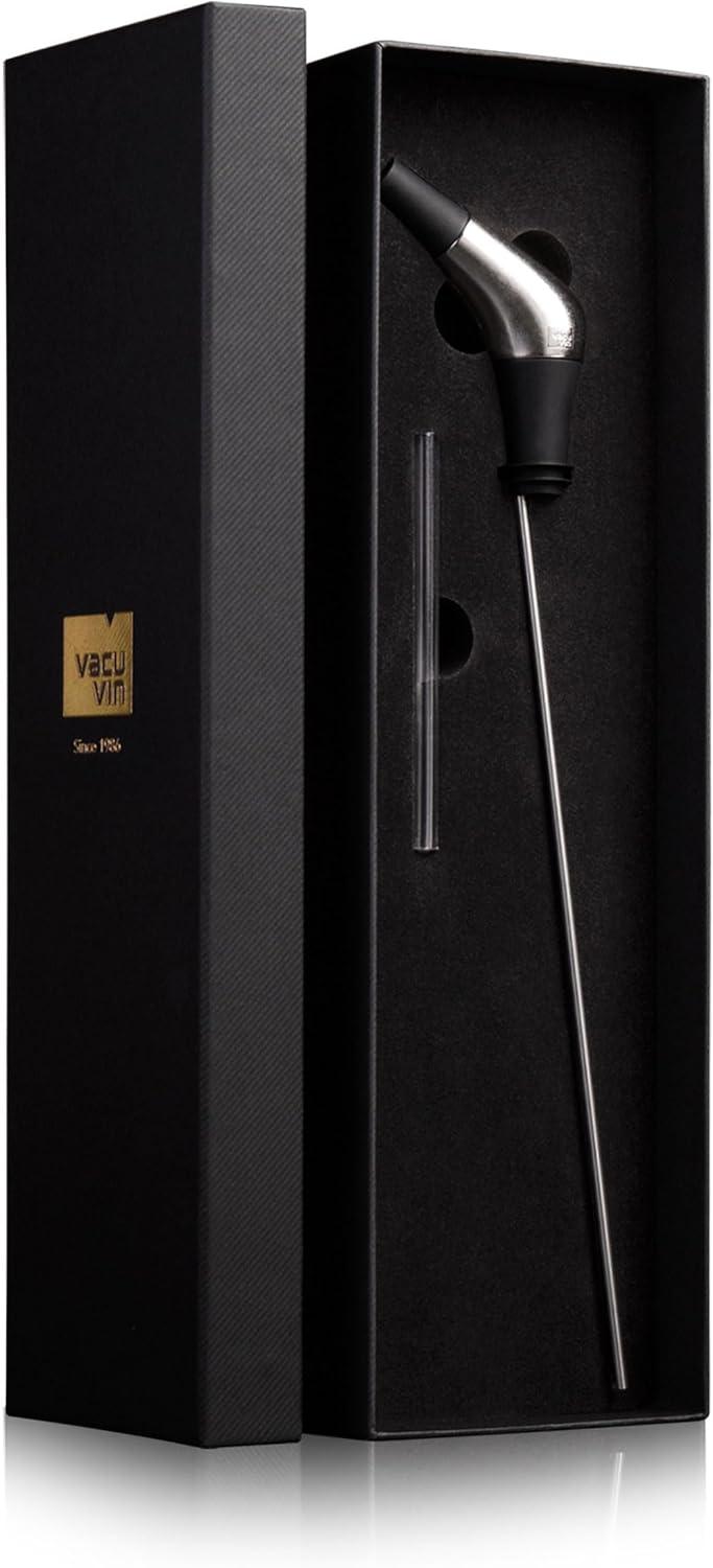 imageVacu Vin Slow Pourer Wine Pourer Plastic Stainless Steel Silver Black S