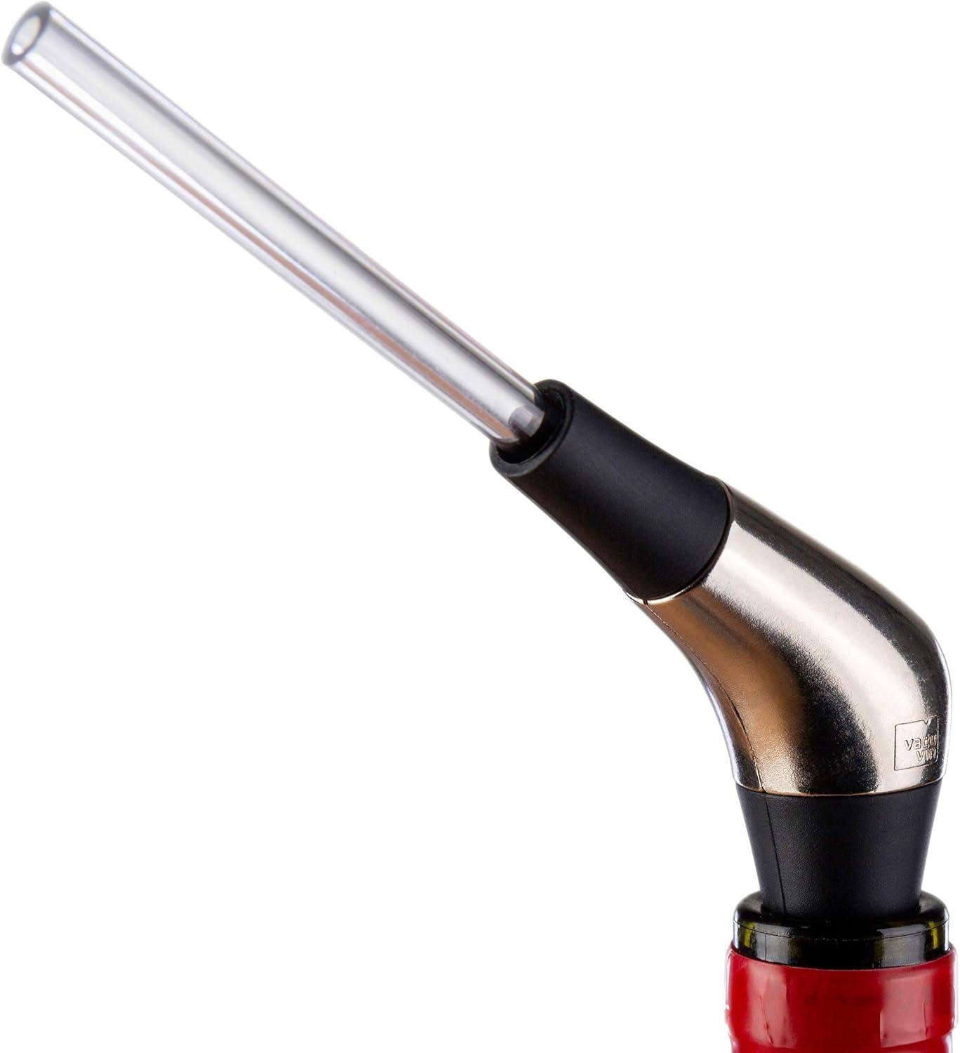 imageVacu Vin Slow Pourer Wine Pourer Plastic Stainless Steel Silver Black S