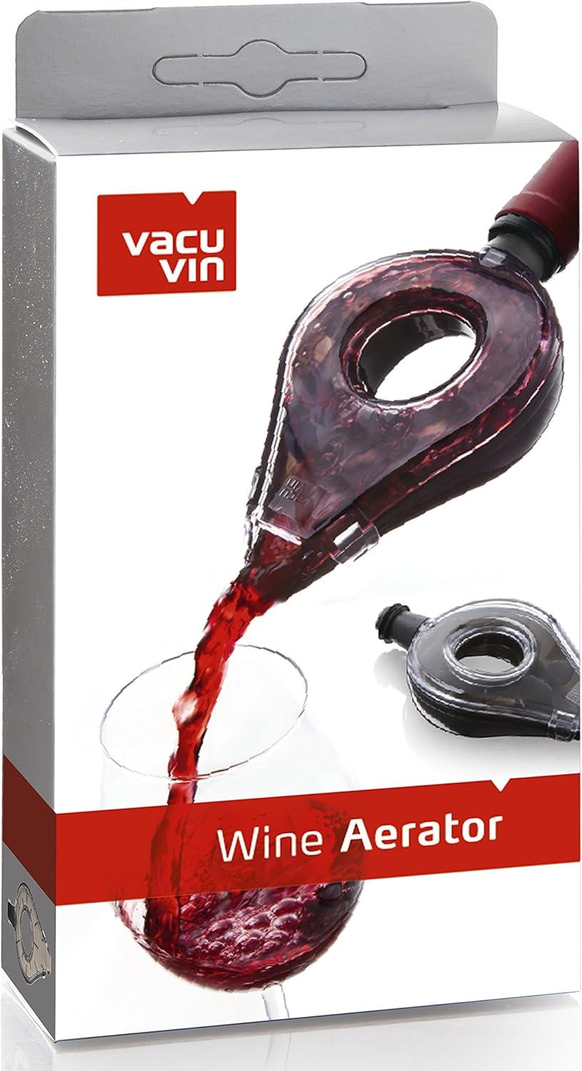 imageVacu Vin Wine Aerator  Instant Wine Pourer and Aerating Spout  Enhances Flavor ampamp Aroma While Pouring  Fits Most Bottles  SpillFree EasytoUse Wine Accessory for Red and White Wines