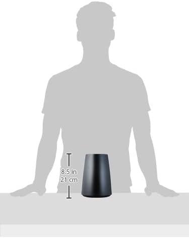 imageVacu Vin Wine Cooler Hexo  Graphite  Modern Active Wine Bottle Chiller with Removable Cooling Sleeve  Geometric Design  Reusable IceFree Cooler  Fits Standard Bottles  Tabletop Wine AccessoryBlack Elegant