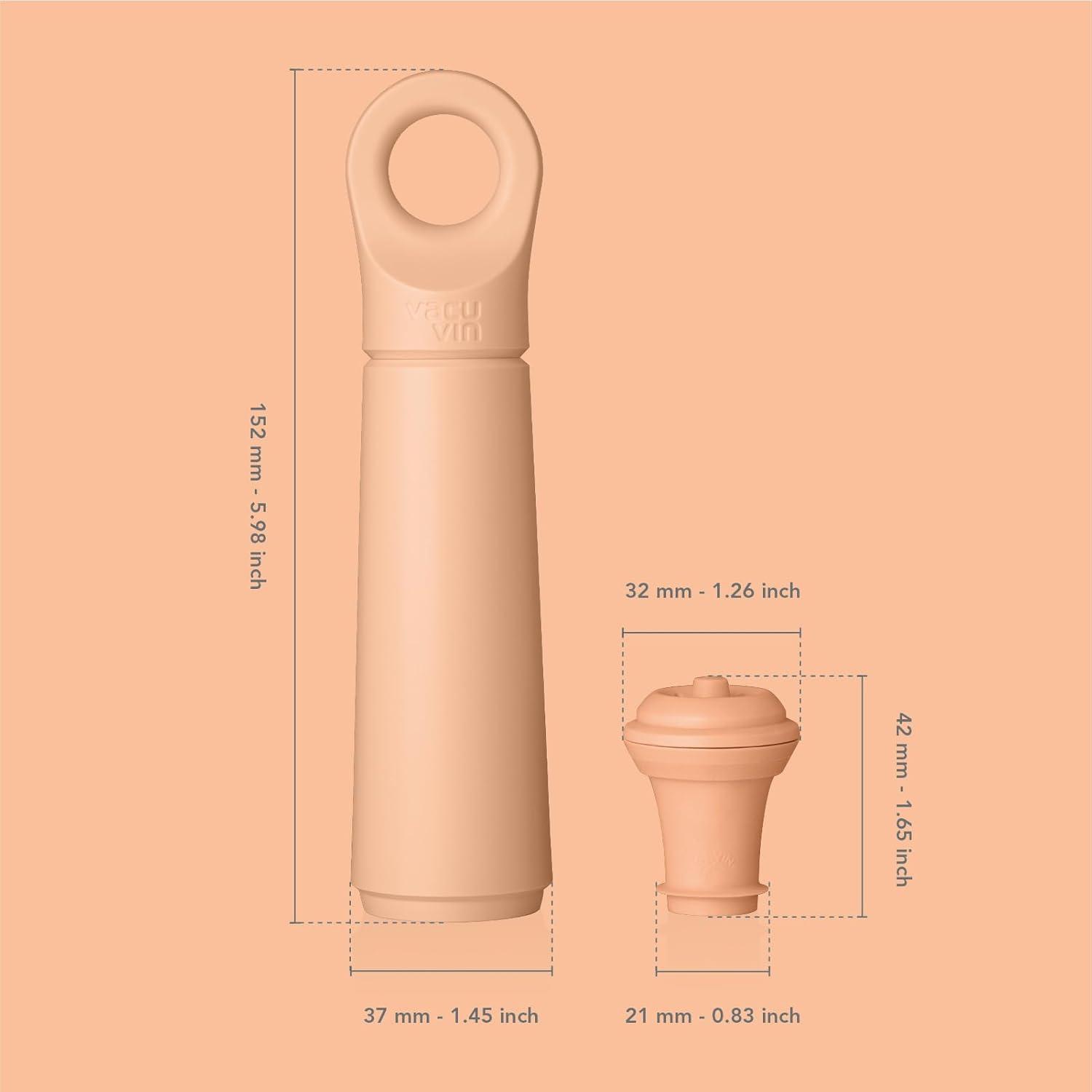 imageVacu Vin Wine Saver Vacuum Stoppers  Airtight Seal for Opened Bottles to Preserve the Freshness Up to 10 Days  Easy to Use Perfect for Every Occasion Set of 4  MulticolorTerra