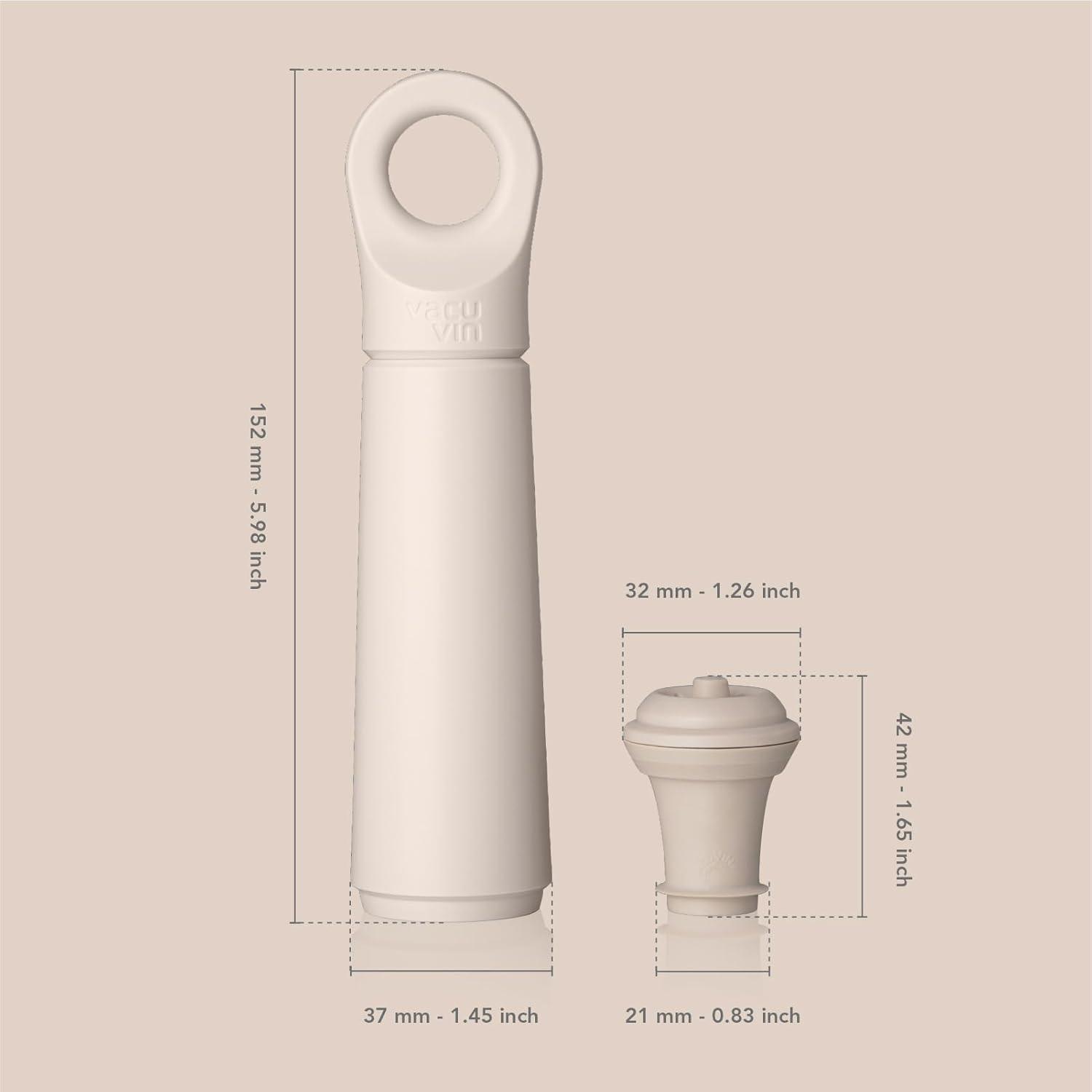 imageVacu Vin Wine Saver Vacuum Stoppers  Airtight Seal for Opened Bottles to Preserve the Freshness Up to 10 Days  Easy to Use Perfect for Every Occasion Set of 4  MulticolorSand