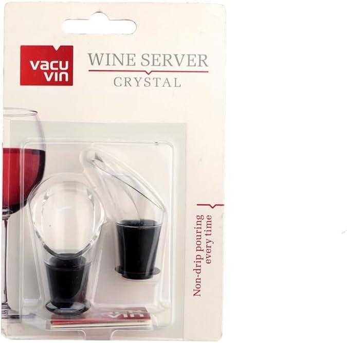 imageVacuVin JHook Crystal Black Wine Server Set of 4