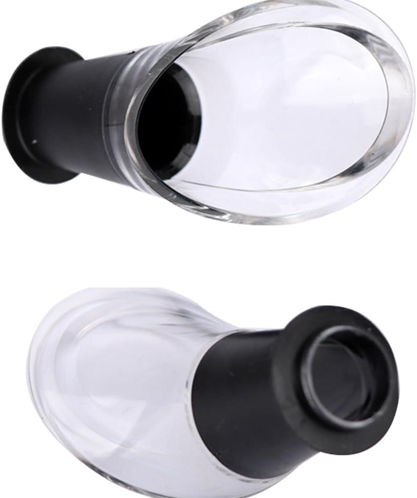 imageVacuVin JHook Crystal Black Wine Server Set of 4