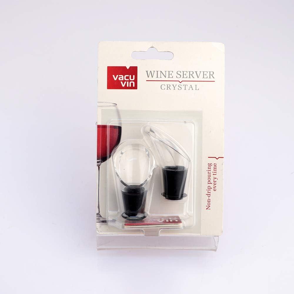 imageVacuVin JHook Crystal Black Wine Server Set of 4