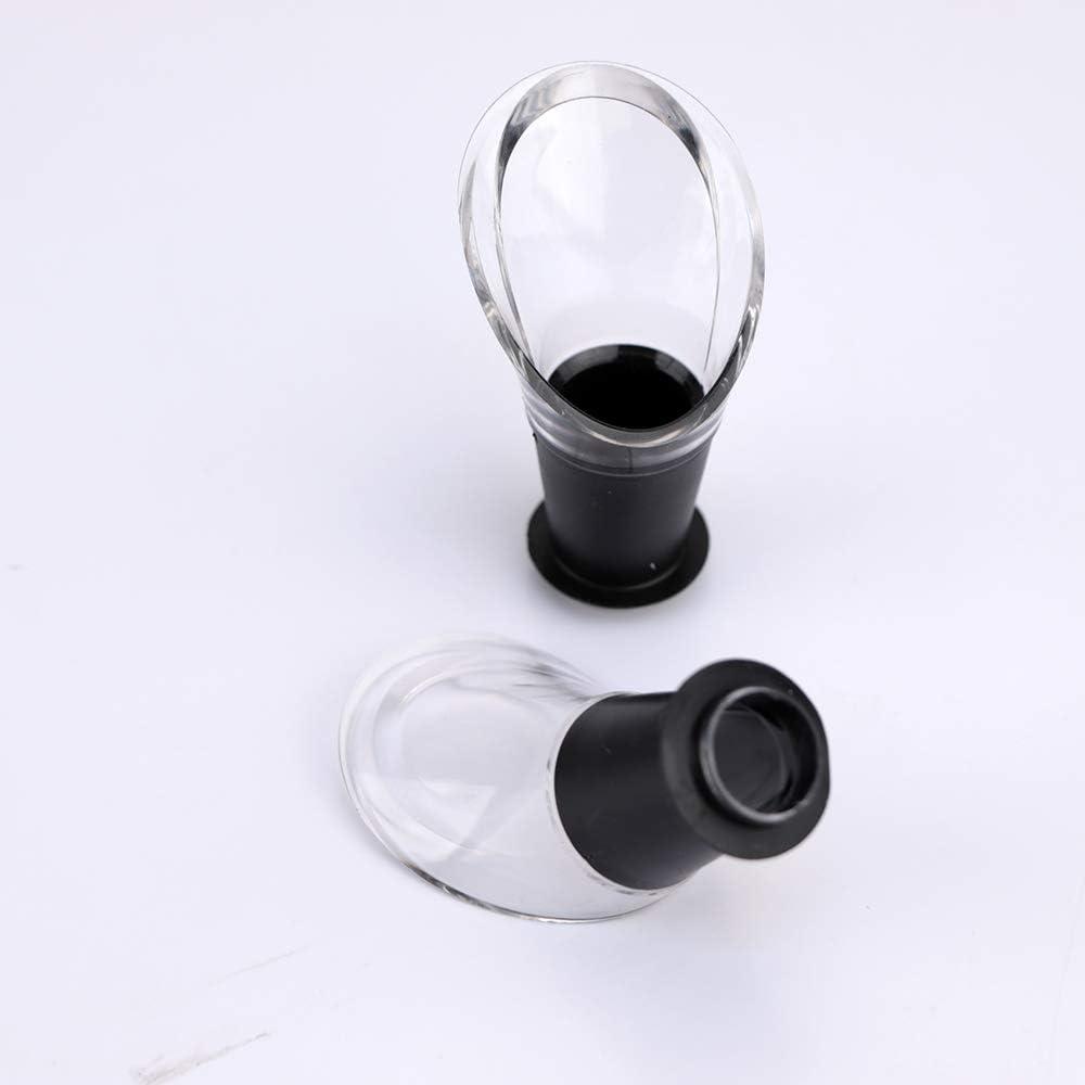 imageVacuVin JHook Crystal Black Wine Server Set of 4