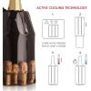 imageVacu Vin Active Cooler Champagne Chiller  Reusable Flexible Wine Bottle Cooler  Champagne Bottle Print  Champagne Cooler Sleeve For Standard Size Bottles  Insulated Champagne Bottle ChillerBottles