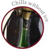 imageVacu Vin Active Cooler Champagne Chiller  Reusable Flexible Wine Bottle Cooler  Champagne Bottle Print  Champagne Cooler Sleeve For Standard Size Bottles  Insulated Champagne Bottle ChillerClassic