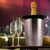 imageVacu Vin Active Cooler Champagne Elegant  Reusable Champagne Bottle Cooler  Stainless Steel  Prosecco Cooler Sleeve For Standard Size Bottles  Insulated Prosecco Bottle Chiller