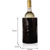 imageVacu Vin Active Cooler Wine Chiller  Reusable Flexible Wine Bottle Cooler  Black  Wine Cooler Sleeve For Standard Size Bottles  Insulated Wine Bottle Chiller to Keep Wine Cold and RefreshingBlack