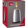 imageVacu Vin Active Cooler Wine Elegant  Reusable Wine Bottle Cooler  Stainless Steel  Wine Cooler Sleeve For Standard Size Bottles  Insulated Wine Bottle Chiller to Keep Wine ColdStainless Steel Elegant