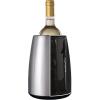 imageVacu Vin Active Cooler Wine Elegant  Reusable Wine Bottle Cooler  Stainless Steel  Wine Cooler Sleeve For Standard Size Bottles  Insulated Wine Bottle Chiller to Keep Wine ColdStainless Steel Elegant