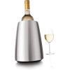 imageVacu Vin Active Cooler Wine Elegant  Reusable Wine Bottle Cooler  Stainless Steel  Wine Cooler Sleeve For Standard Size Bottles  Insulated Wine Bottle Chiller to Keep Wine ColdStainless Steel Elegant