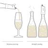 imageVacu Vin Premium Champagne Bottle Stopper ampamp Server  Preserve Bubbles for Up to a Week with Airtight Seal  Easy To Use No Spill ampamp NonDrip Pouring  Kitchen Bar Counter EssentialsBlack
