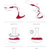 imageVacu Vin Swirling Wine Decanter  Rotating Wine Aerator Carafe with Swirl Base  Enhances Flavor ampamp Aroma  Elegant Glass Design  750ml Capacity  Unique Wine Accessory for Entertaining