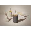 imageVacu Vin Wine Cooler Hexo  Graphite  Modern Active Wine Bottle Chiller with Removable Cooling Sleeve  Geometric Design  Reusable IceFree Cooler  Fits Standard Bottles  Tabletop Wine AccessoryGraphite Hexo