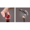 imageVacu Vin Winged Corkscrew  Classic TwoArm Wine Opener with BuiltIn Bottle Opener  Easy Cork Removal  Durable Ergonomic Wine Bottle Opener  Ideal for Home Kitchen ampamp Bar UseStainless Steel