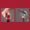 imageVacu Vin Winged Corkscrew  Classic TwoArm Wine Opener with BuiltIn Bottle Opener  Easy Cork Removal  Durable Ergonomic Wine Bottle Opener  Ideal for Home Kitchen ampamp Bar UseBlack