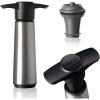 imageVacu Vin Wine Saver Pump with 1 Vacuum Stopper  Stainless Steel Airtight Seal for Preserving Freshness Up to 10 Days  Reusable Leakproof and Easy to Use for Opened BottlesSaver