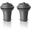 imageVacu Vin Wine Saver Vacuum Stoppers  Set of 2  Gray  Airtight Seal for Opened Bottles to Preserve Freshness Up to 10 Days  Food Grade Rubber  Easy to Use Perfect for Every OccasionGray