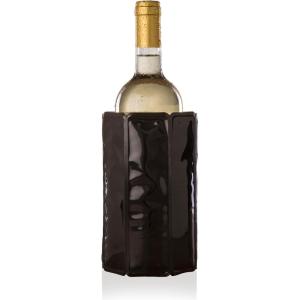 imageVacu Vin Active Cooler Wine Chiller  Reusable Flexible Wine Bottle Cooler  Black  Wine Cooler Sleeve For Standard Size Bottles  Insulated Wine Bottle Chiller to Keep Wine Cold and RefreshingBlack