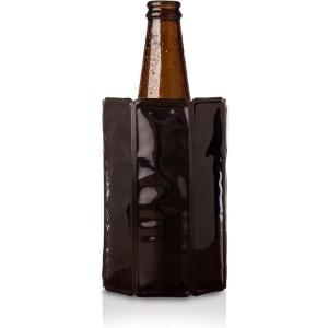 imageVacu Vin Beer Cooler Sleeve  Flexible Bottle Chiller  Active Cooling Reusable Ice Sleeve  Fits Standard Beer Bottles  Portable Drink Cooler for BBQ Travel ampamp Outdoor EventsBlack