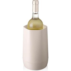 imageVacu Vin Wine Cooler Hexo  Graphite  Modern Active Wine Bottle Chiller with Removable Cooling Sleeve  Geometric Design  Reusable IceFree Cooler  Fits Standard Bottles  Tabletop Wine AccessorySand Hexo