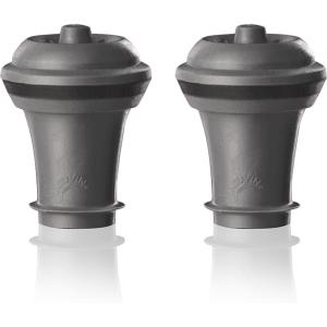 imageVacu Vin Wine Saver Vacuum Stoppers  Set of 2  Gray  Airtight Seal for Opened Bottles to Preserve Freshness Up to 10 Days  Food Grade Rubber  Easy to Use Perfect for Every OccasionGray