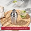 imageVacu Vin Cocktail Shaker  1 Premium Cocktail Shaker Stainless Steel with Logo  Premium Stainless Steel Bartending Tool for Mixologists and Home Bar Enthusiasts