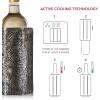 imageVacu Vin Active Cooler Wine Chiller  Reusable Flexible Wine Bottle Cooler  Black  Wine Cooler Sleeve for Standard Size Bottles  Insulated Wine Bottle Chiller to Keep Wine Cold SandRoyal Gold