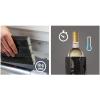 imageVacu Vin Active Cooler Wine Chiller  Reusable Flexible Wine Bottle Cooler  Black  Wine Cooler Sleeve for Standard Size Bottles  Insulated Wine Bottle Chiller to Keep Wine Cold SandSand