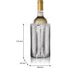 imageVacu Vin Active Cooler Wine Chiller  Reusable Flexible Wine Bottle Cooler  Black  Wine Cooler Sleeve for Standard Size Bottles  Insulated Wine Bottle Chiller to Keep Wine Cold SandSilver