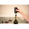 imageVacu Vin Electric Wine Saver with 2 Vacuum Bottle Stoppers  Automatic Wine Preserver Pump  Rechargeable Wine Sealer  Airtight Vacuum Seal  Keeps Wine Fresh Longer with OneTouch Operation