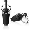 imageVacu Vin Wine Server ampamp Stopper Set of 2  DripFree Pouring and Airtight Preservation  Elegant Design for Enhanced Wine Enjoyment and Freshness